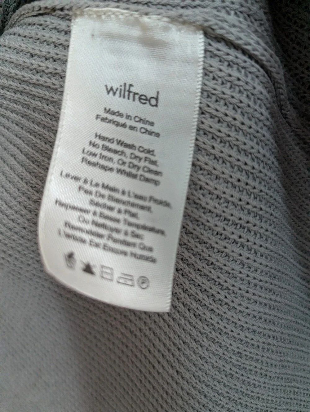 Wilfred Sleeveless Long Cardigan Long Vest Light Heather Grey S - Picture 6 of 14